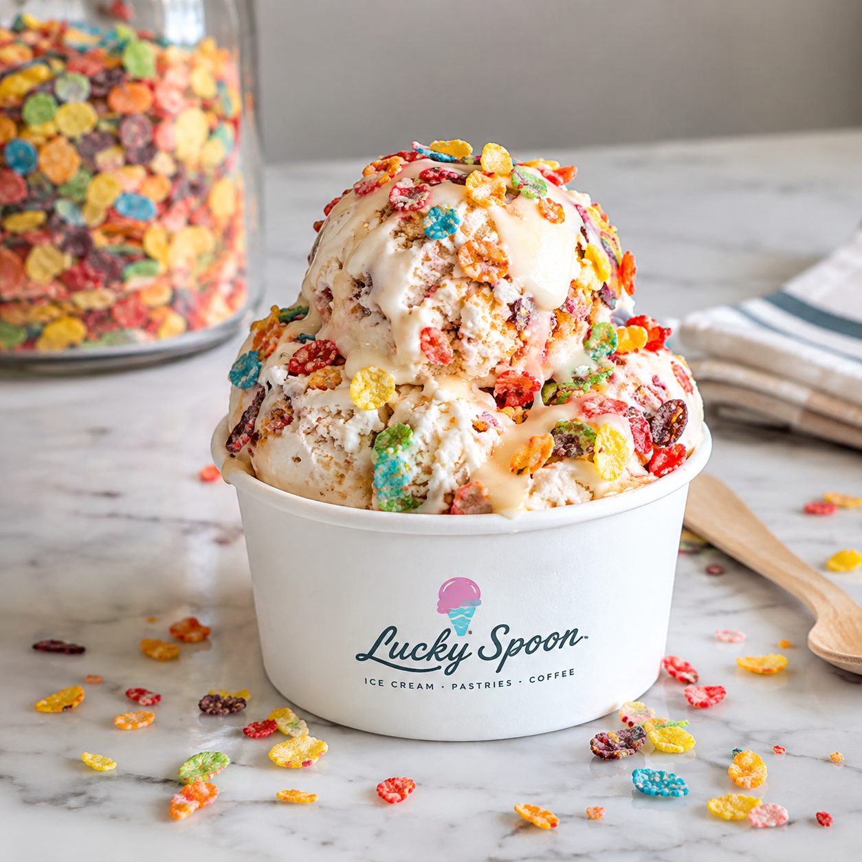 Cereal-Infused Ice Cream at Lucky Spoon